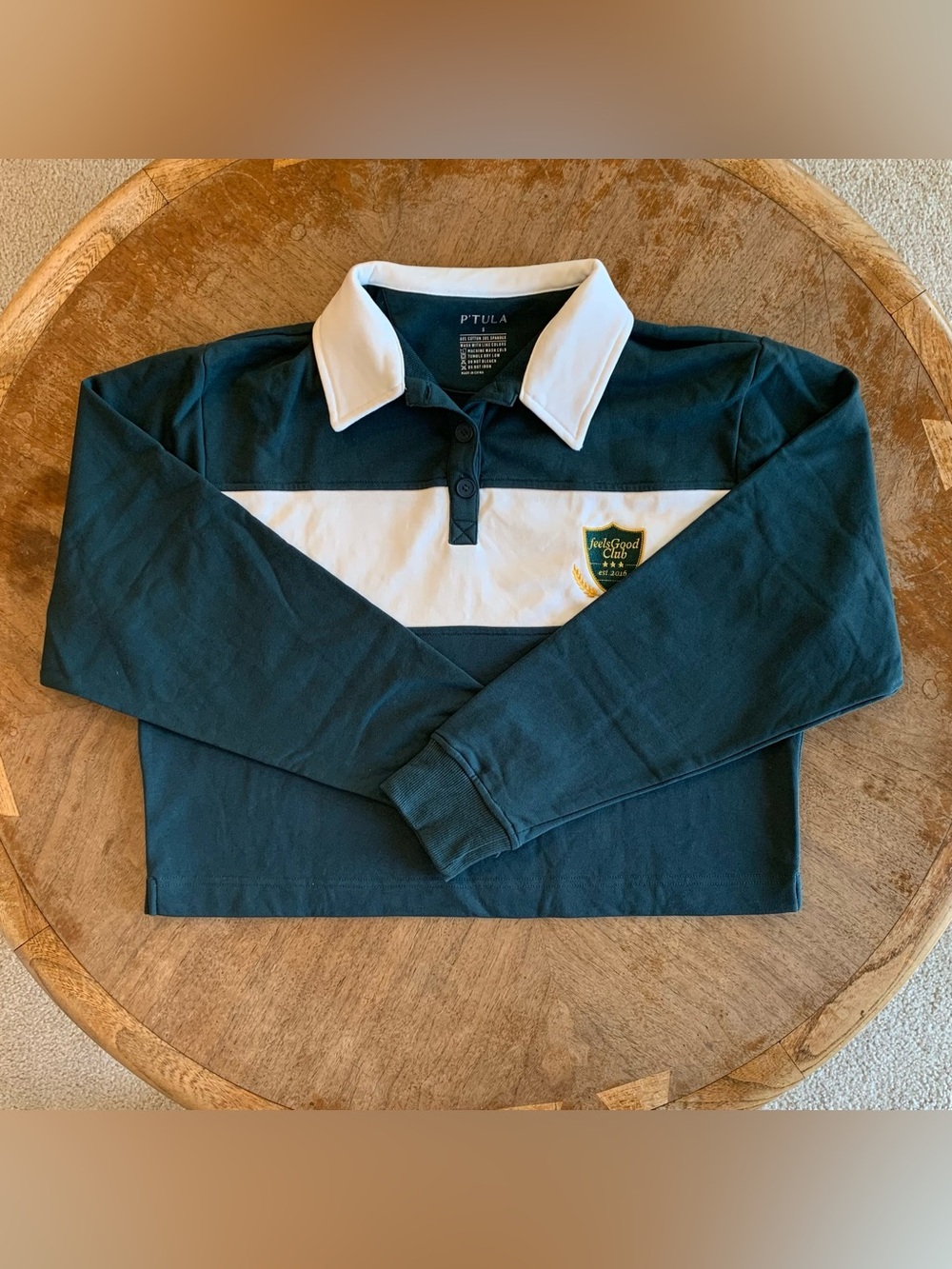 P’tula Alpine Rugby Cropped Top - Picture 2 of 4